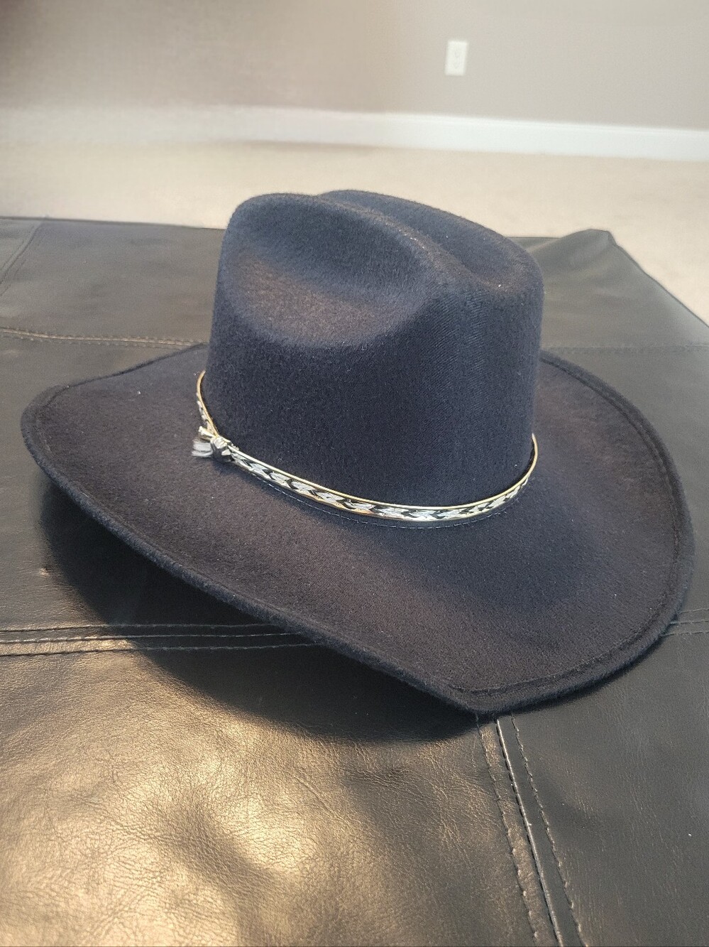 Cody James Black Felt Cowboy Hat with Decorative Band